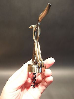 Antique Vintage Style Empire Double Lever Corkscrew Wine Bottle Opener - Early Home Decor