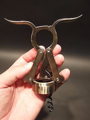 Antique Vintage Style Empire Double Lever Corkscrew Wine Bottle Opener - Early Home Decor