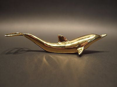 Vintage Antique Style Brass Dolphin Beer Bottle Nautical Opener - Early Home Decor