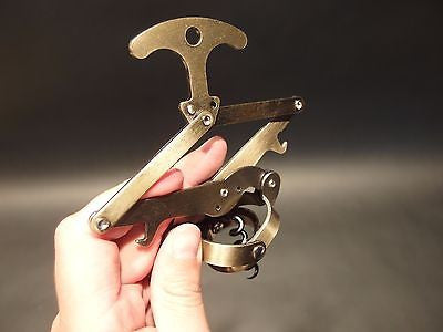 Antique Vintage Style Lazy Tong Multi lever Corkscrew Wine Bottle Opener - Early Home Decor