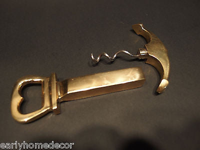 Vintage Antique Style Brass Nautical Ships Boat Anchor Wine Beer Bottle Opener - Early Home Decor
