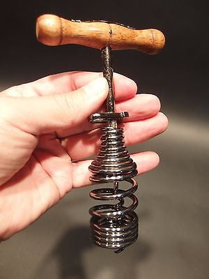 Antique Vintage Style Spring Assisted Direct Pull Corkscrew Wine Bottle Opener - Early Home Decor