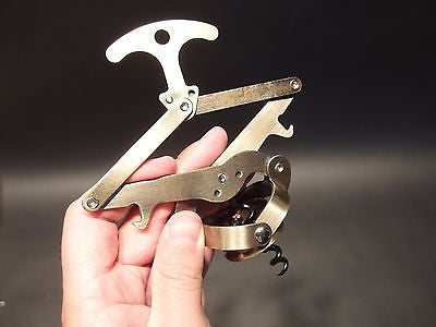 Antique Vintage Style Lazy Tong Multi lever Corkscrew Wine Bottle Opener - Early Home Decor