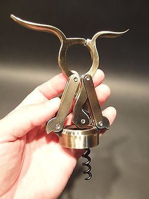 Antique Vintage Style Empire Double Lever Corkscrew Wine Bottle Opener - Early Home Decor