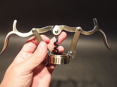 Antique Vintage Style Empire Double Lever Corkscrew Wine Bottle Opener - Early Home Decor