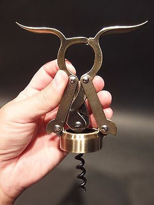 Antique Vintage Style Empire Double Lever Corkscrew Wine Bottle Opener - Early Home Decor