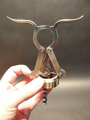 Antique Vintage Style Empire Double Lever Corkscrew Wine Bottle Opener - Early Home Decor