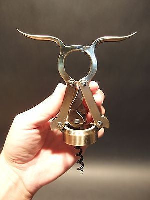 Antique Vintage Style Empire Double Lever Corkscrew Wine Bottle Opener - Early Home Decor