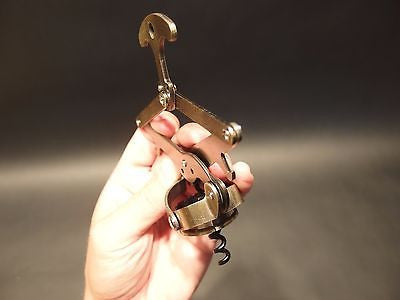 Antique Vintage Style Lazy Tong Multi lever Corkscrew Wine Bottle Opener - Early Home Decor