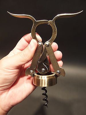 Antique Vintage Style Empire Double Lever Corkscrew Wine Bottle Opener - Early Home Decor