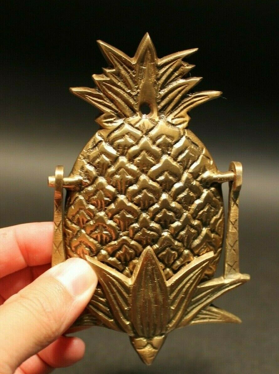 Antique Vintage Style Brass Pineapple Door knocker - Early Home Decor