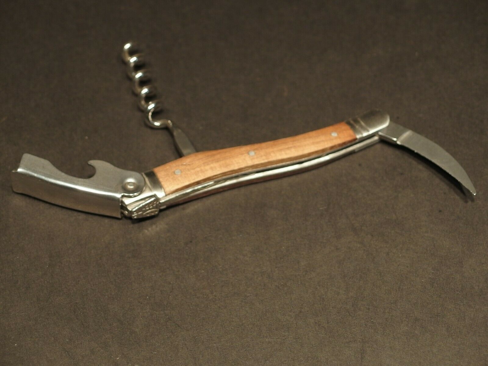 Laguiole Corkscrew with Walnut Wood Handles Vintage Style - Early Home Decor