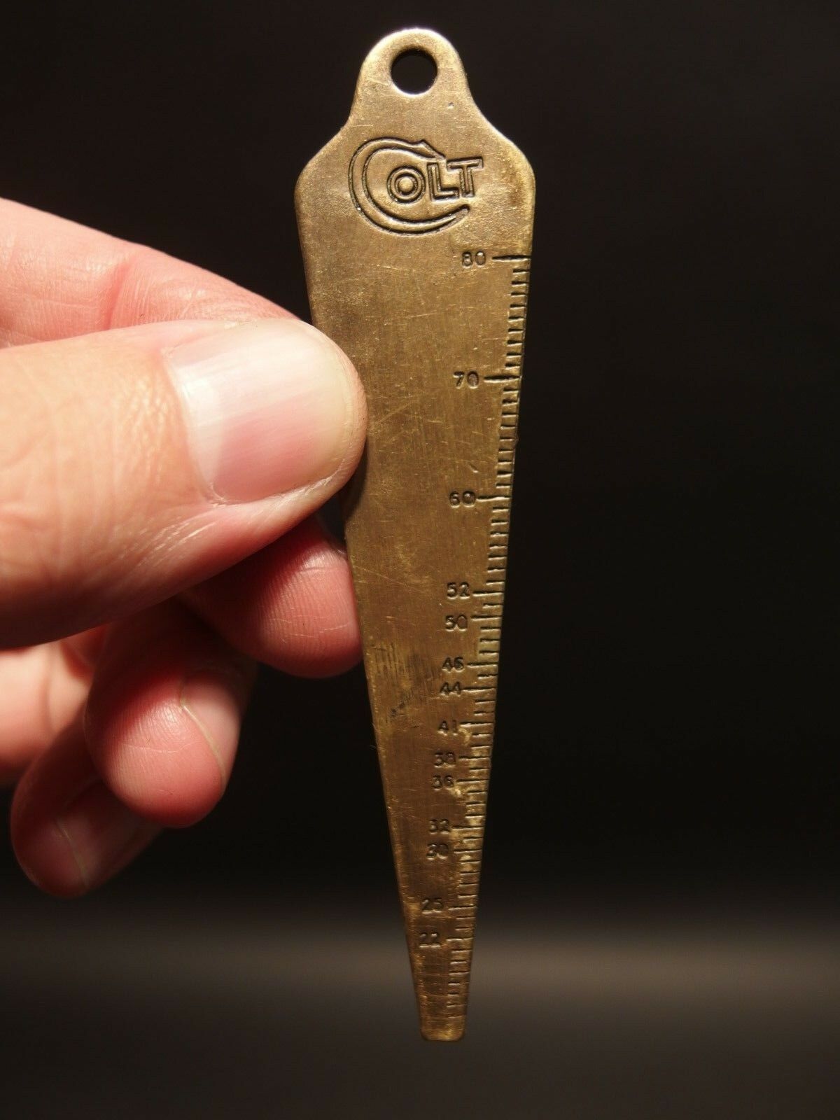 Antique Vintage Style Colt Firearms Gunsmith Bore Gage Key chain - Early Home Decor