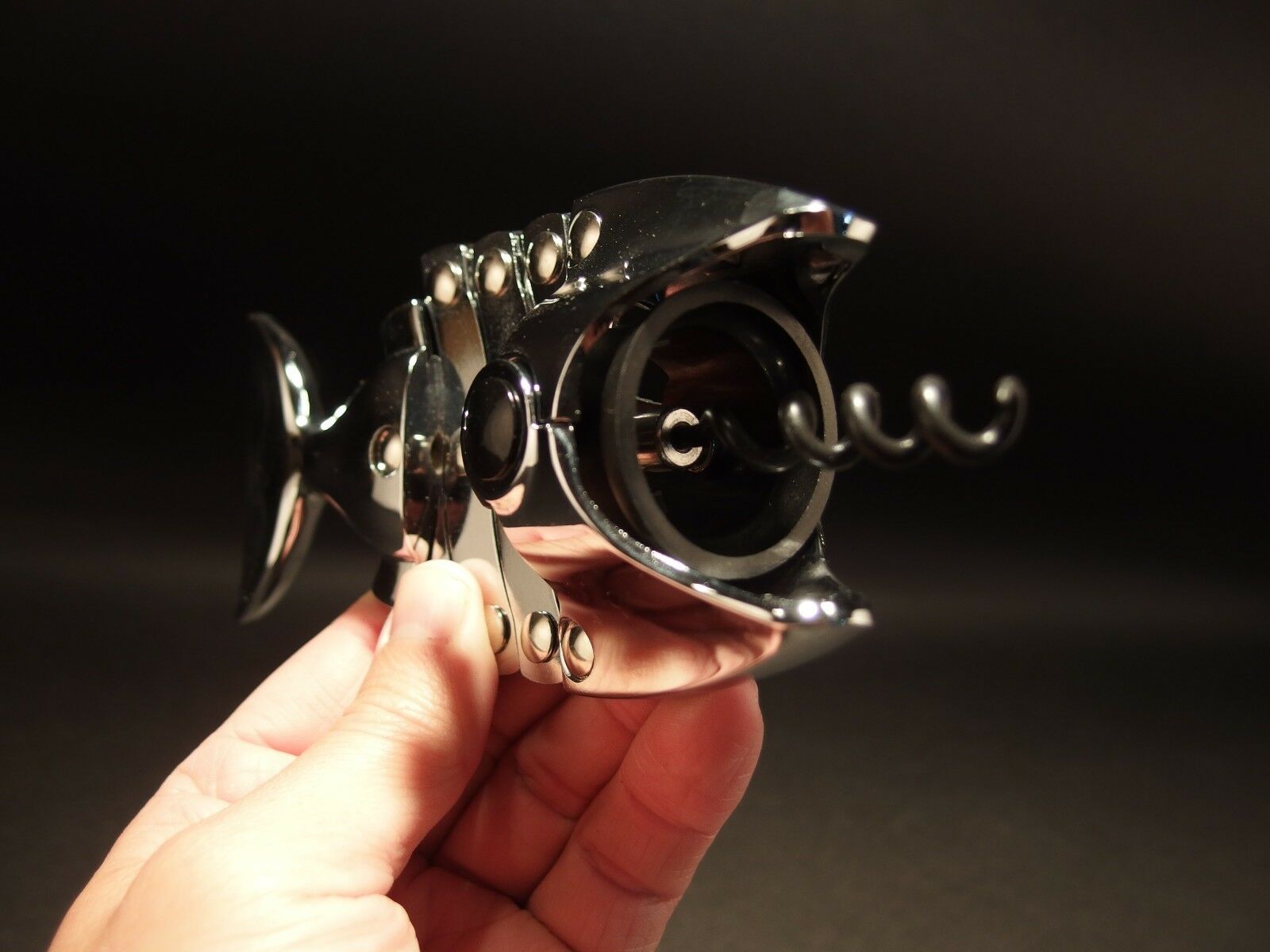 Antique Vintage Style Fish Shaped Wine Bottle Corkscrew Opener - Early Home Decor