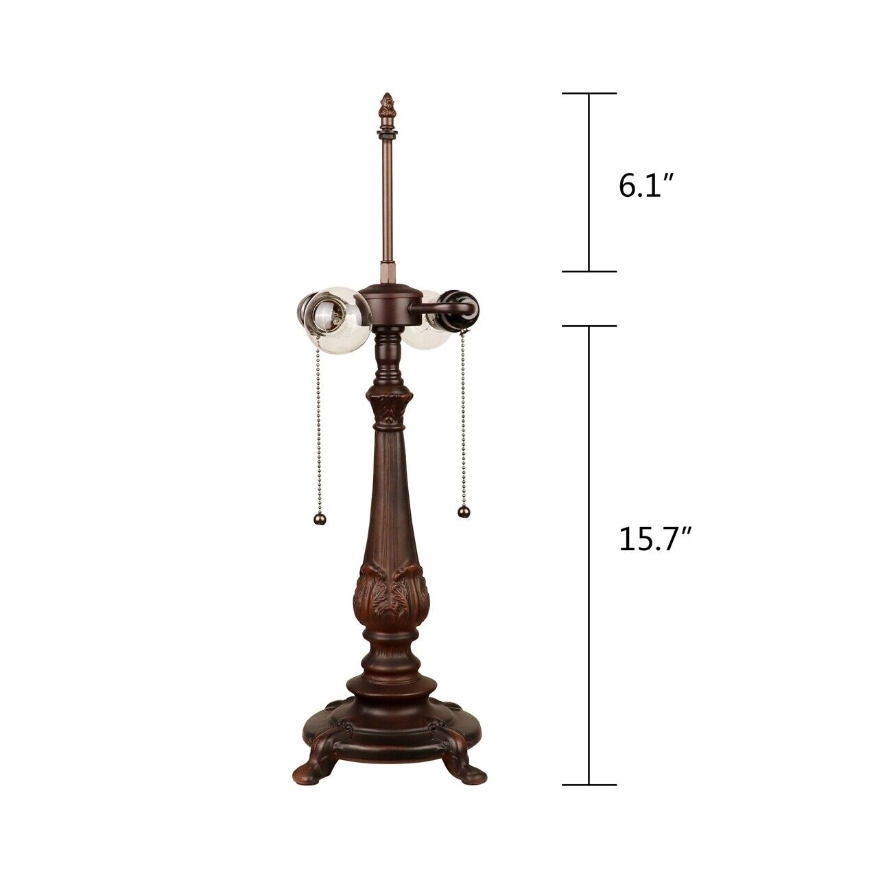 23.6" Antique Vintage Style Stained Glass Table Lamp