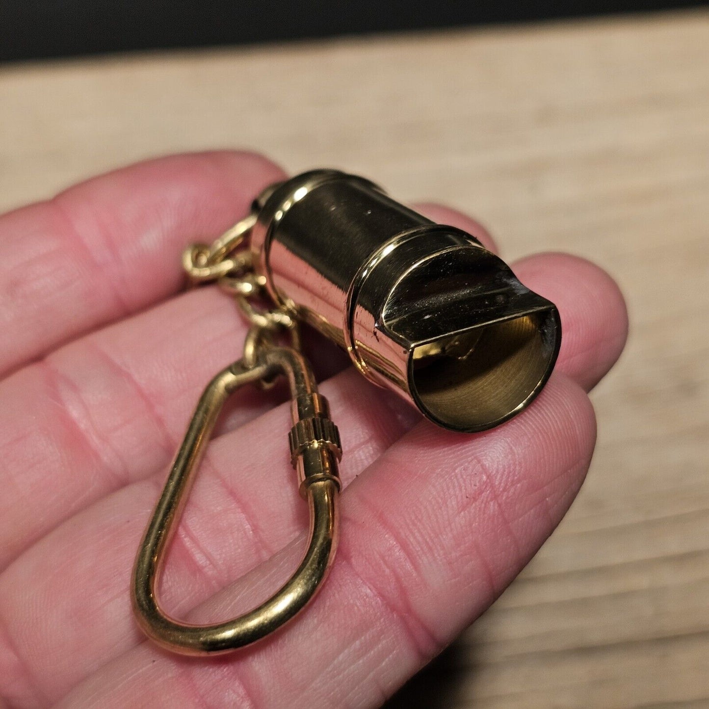Antique Style Brass Whistle Call