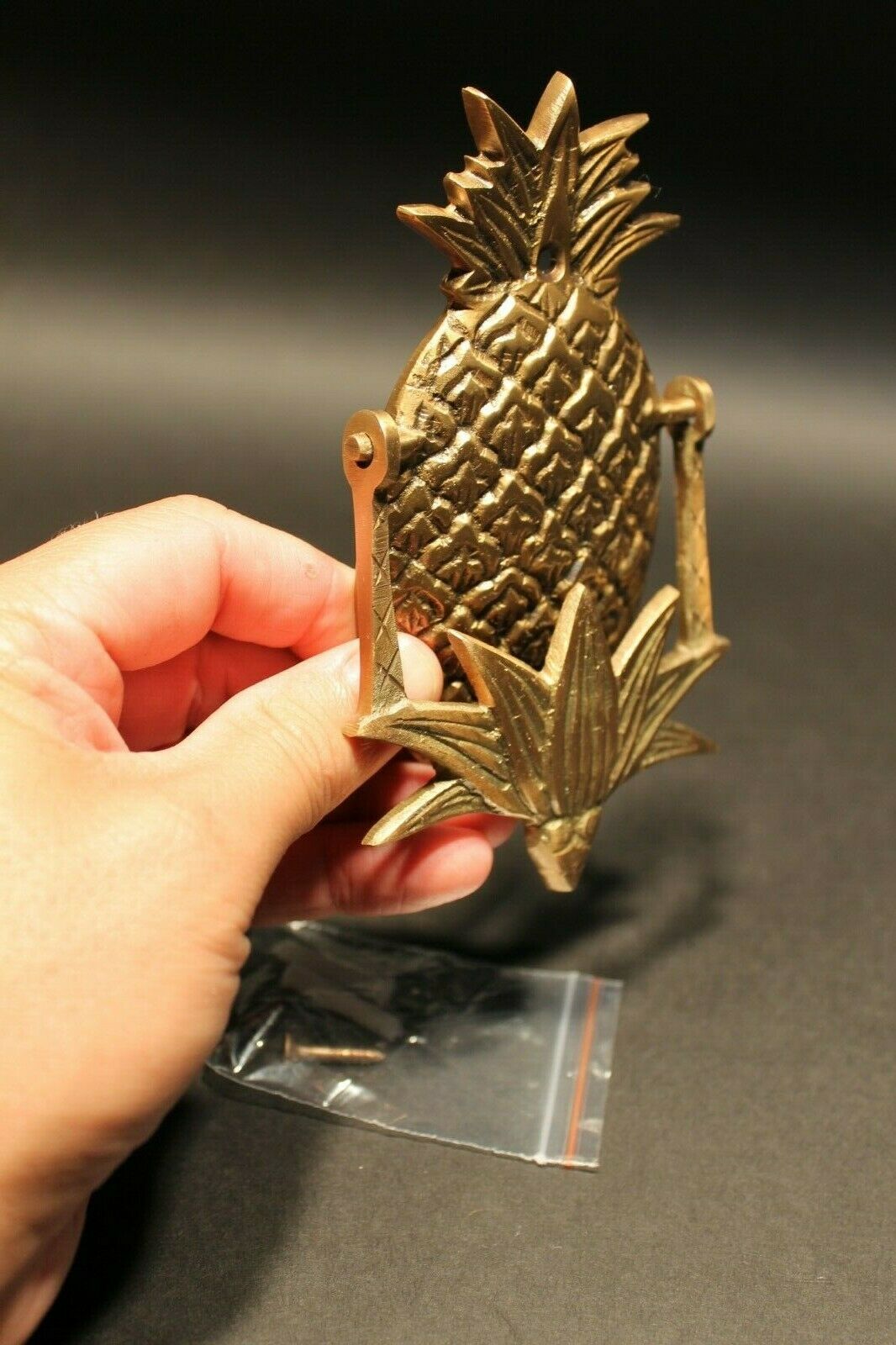 Antique Vintage Style Brass Pineapple Door knocker - Early Home Decor