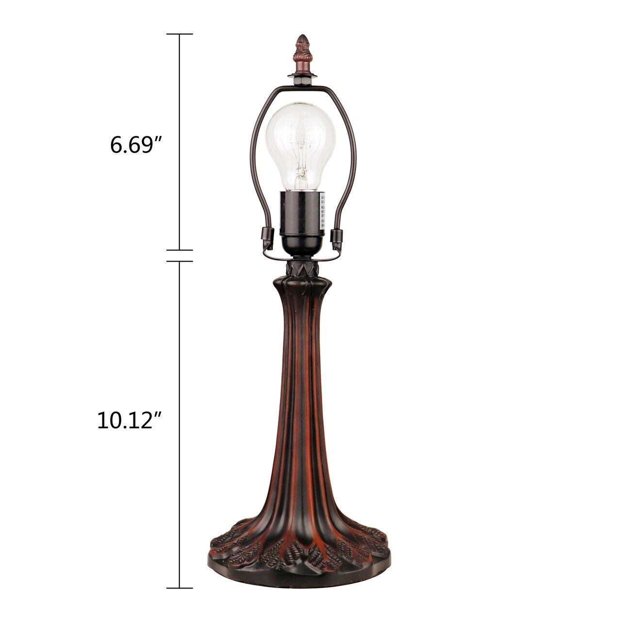 17" 1 light Antique Style Blue Stained Glass Dragonfly Table Lamp