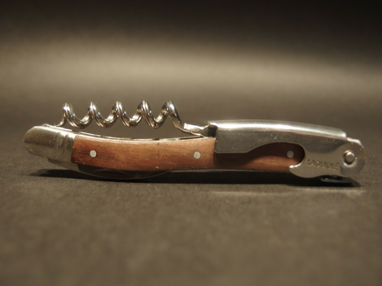 Laguiole Corkscrew with Walnut Wood Handles Vintage Style - Early Home Decor