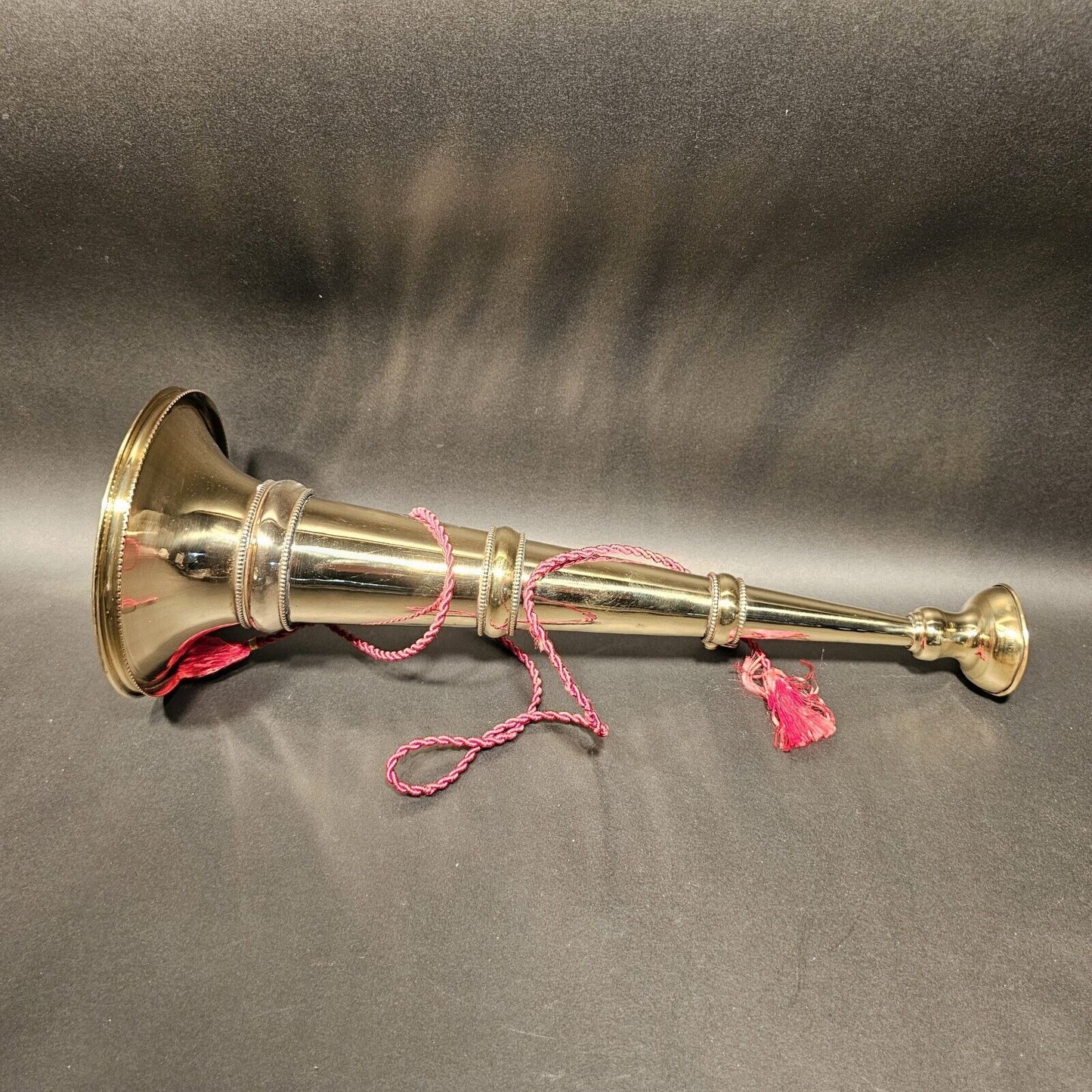 17" Antique Style Polished Brass Fireman Presentation Speaking Trumpet