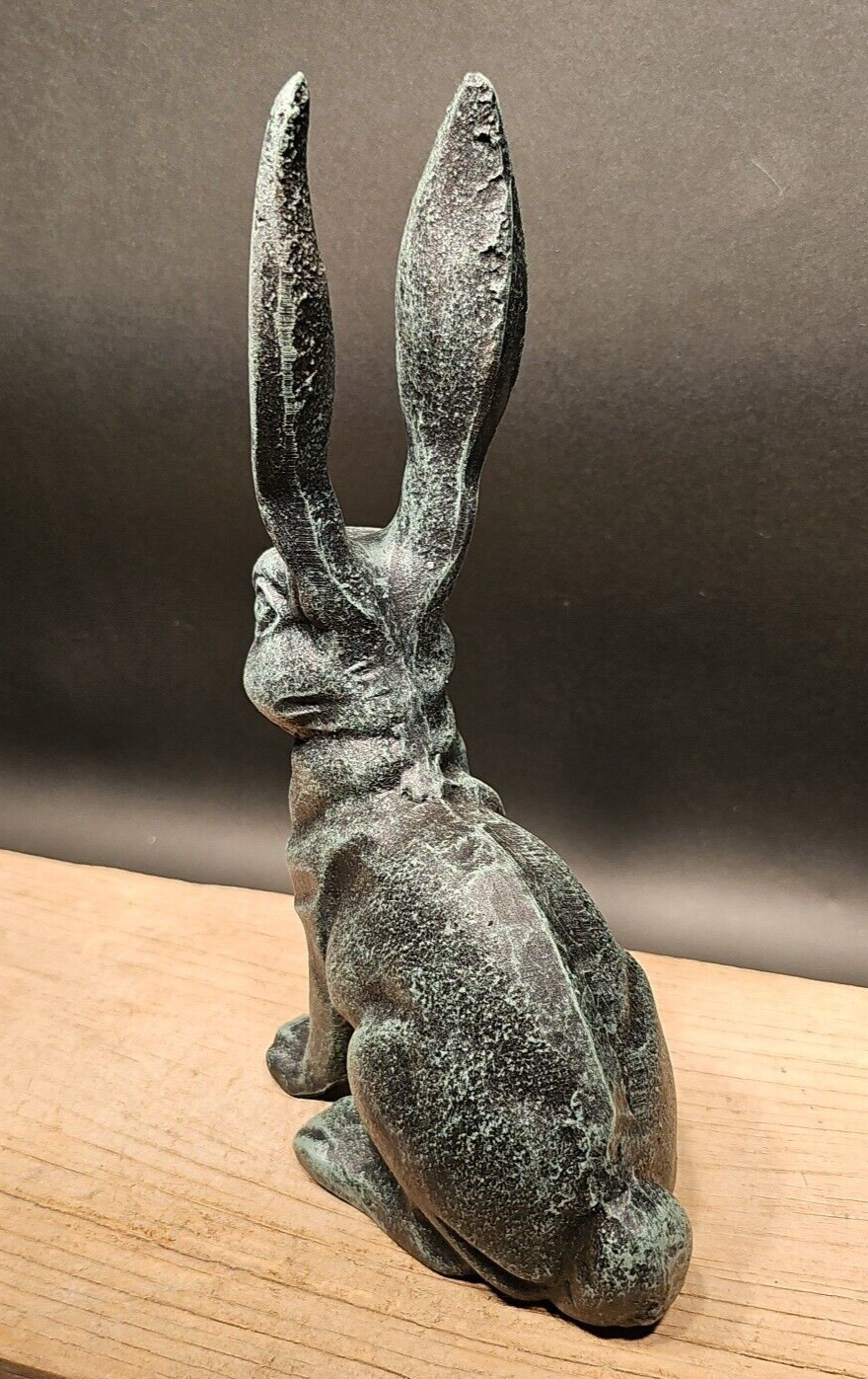 Antique Vintage Style Cast Iron Verdi Garden Table Door Stop Rabbit Hare