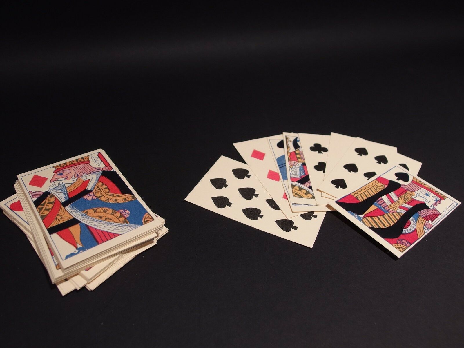 Antique Vintage Style Colonial Deck of Playing Cards - Early Home Decor