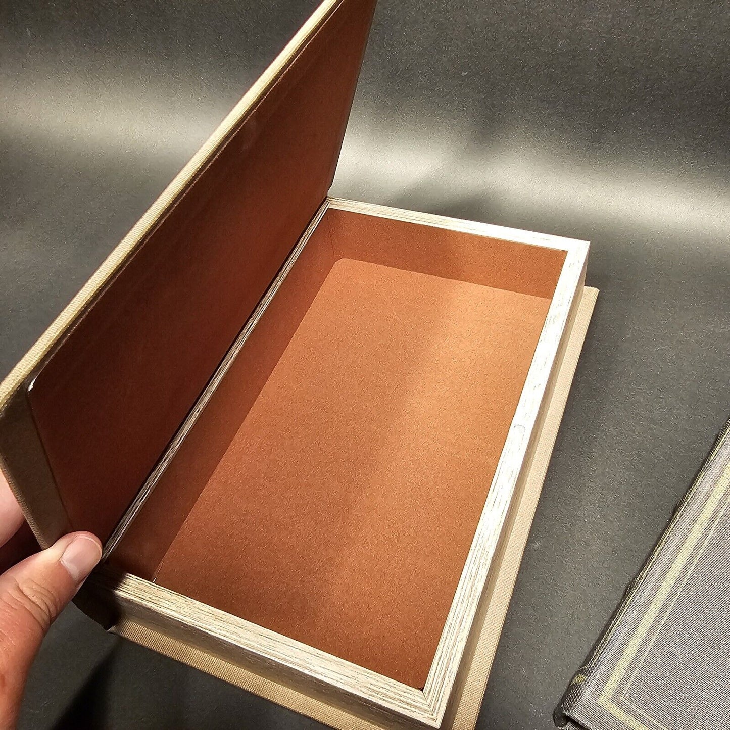 2 Vintage Style Faux Book Secret Storage Boxes