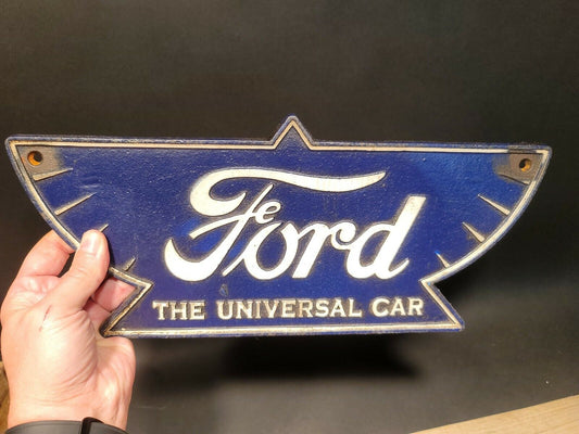 Antique Vintage Style Cast Iron Ford Car Sign Plaque