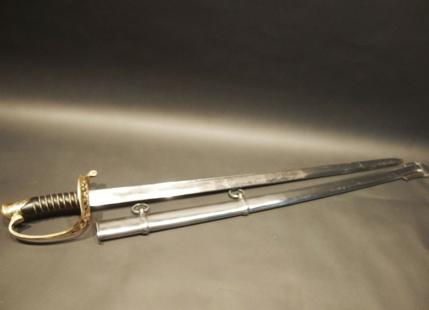 Antique Style 1860 Light Cavalry Saber Carbon Steel Sword Union US - Early Home Decor