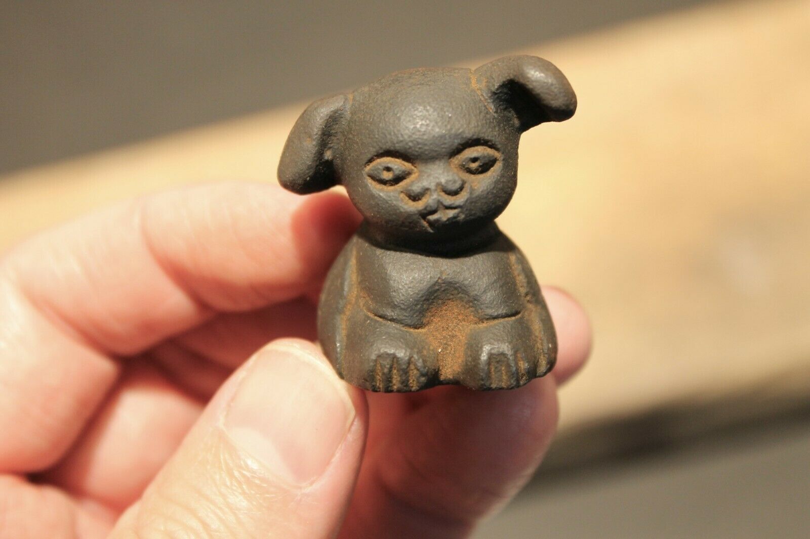 Vintage Antique Style Miniature Cast Iron "Griswold Pup" Dog - Early Home Decor