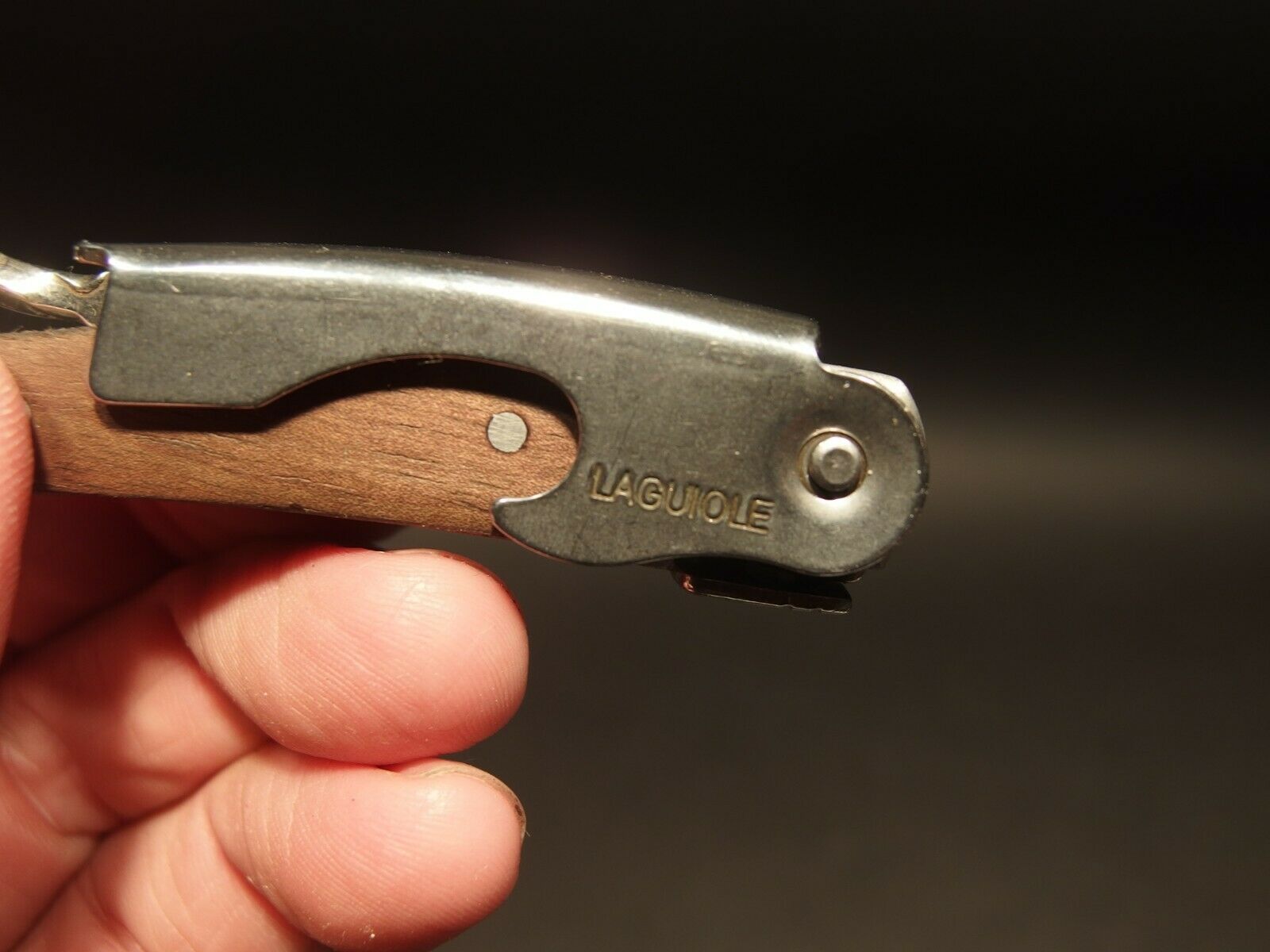 Laguiole Corkscrew with Walnut Wood Handles Vintage Style - Early Home Decor