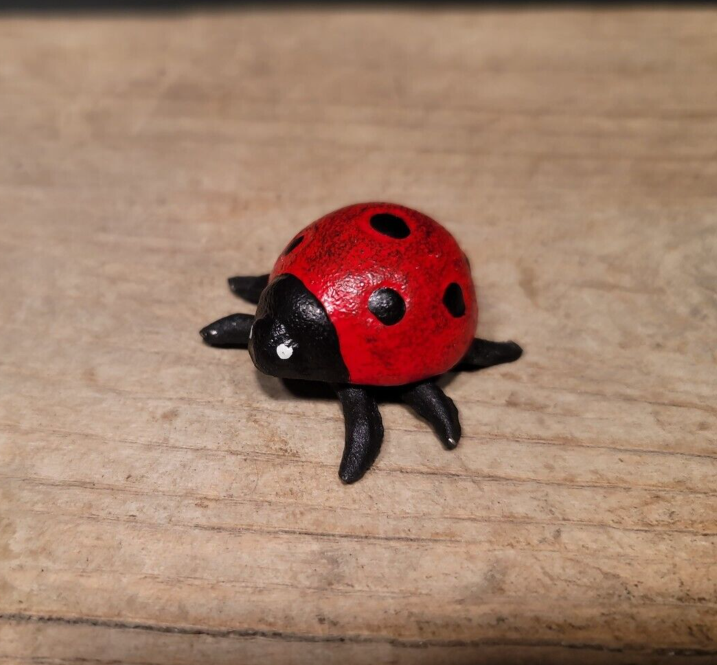 Antique Vintage Style Cast Iron Lady Bug Good Luck