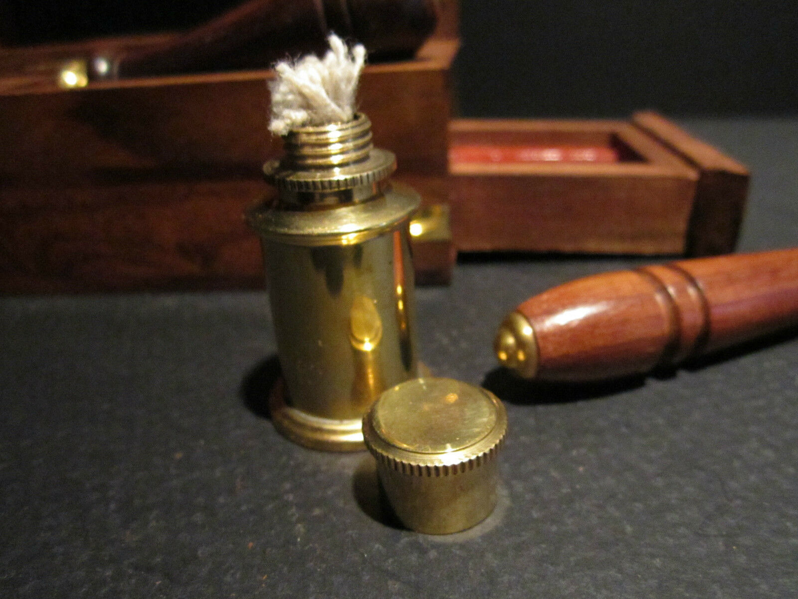 Wax Seal Kit w Burner Spoon & Star Letter Seal Stamp Antique Vintage Style - Early Home Decor