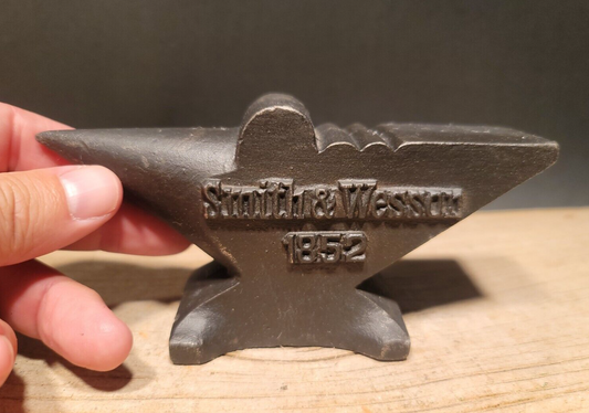 Vintage Antique Style Cast Iron Smith & Wesson Miniature Anvil