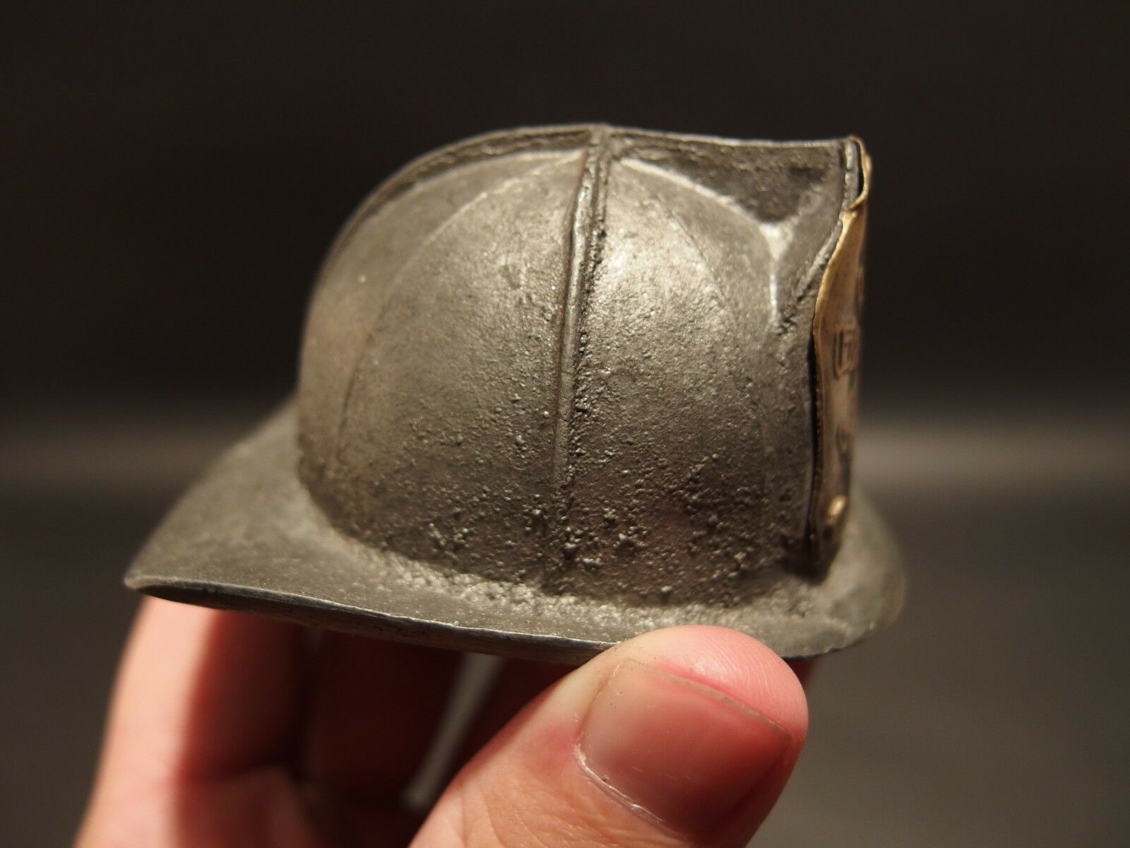 Antique Vintage Style Miniature Fireman Fire Helmet Fighter Bottle Cap Opener - Early Home Decor