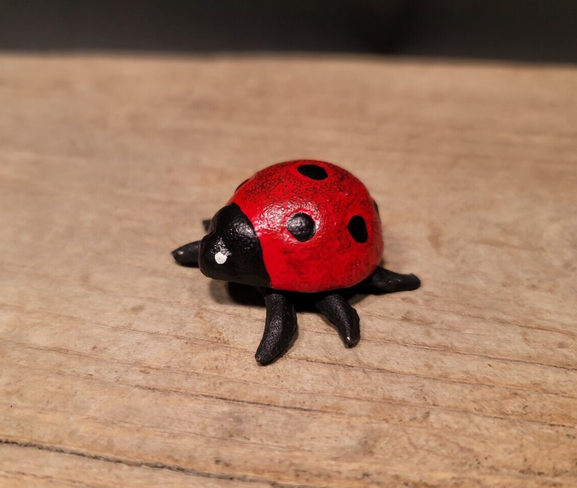 Antique Vintage Style Cast Iron Lady Bug Good Luck