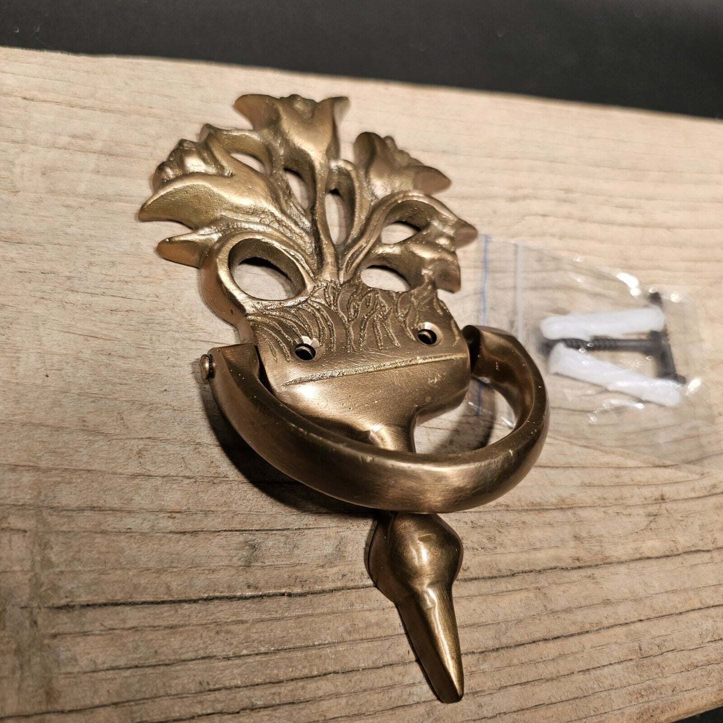 Antique Style Brass Floral Door knocker