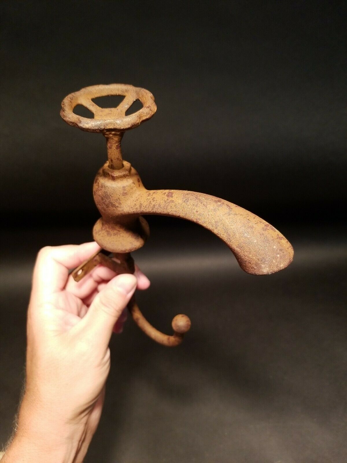 Antique Vintage Style Cast Iron Garden Faucet Coat Hook - Early Home Decor