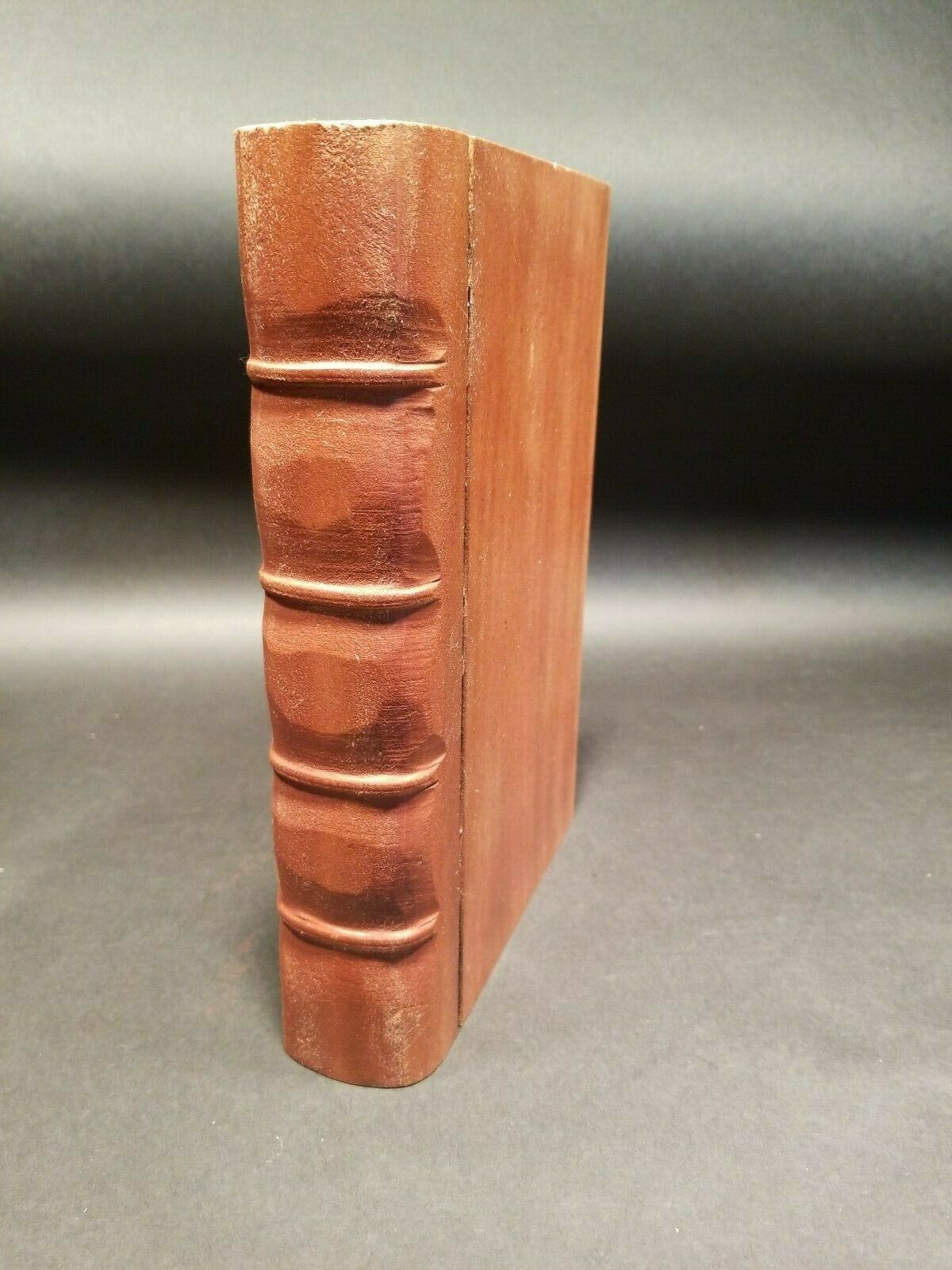 Antique Vintage Style Wood Faux Book Secret Box - Early Home Decor