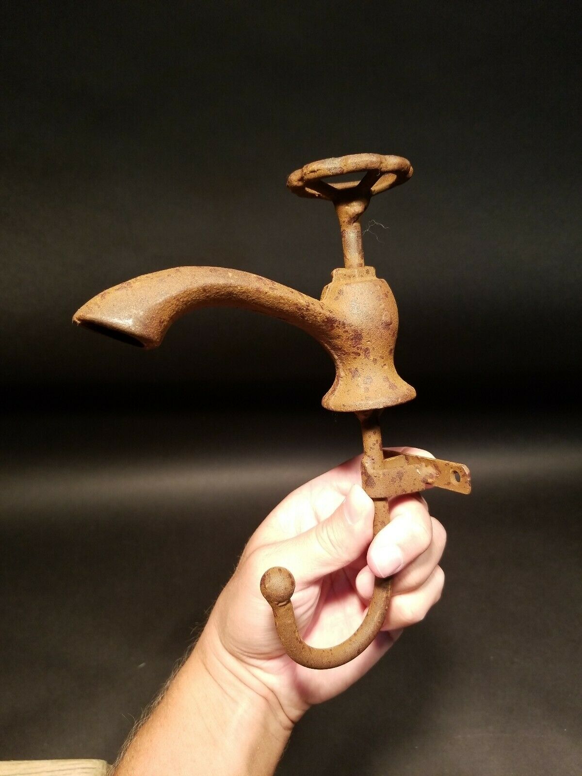 Antique Vintage Style Cast Iron Garden Faucet Coat Hook - Early Home Decor