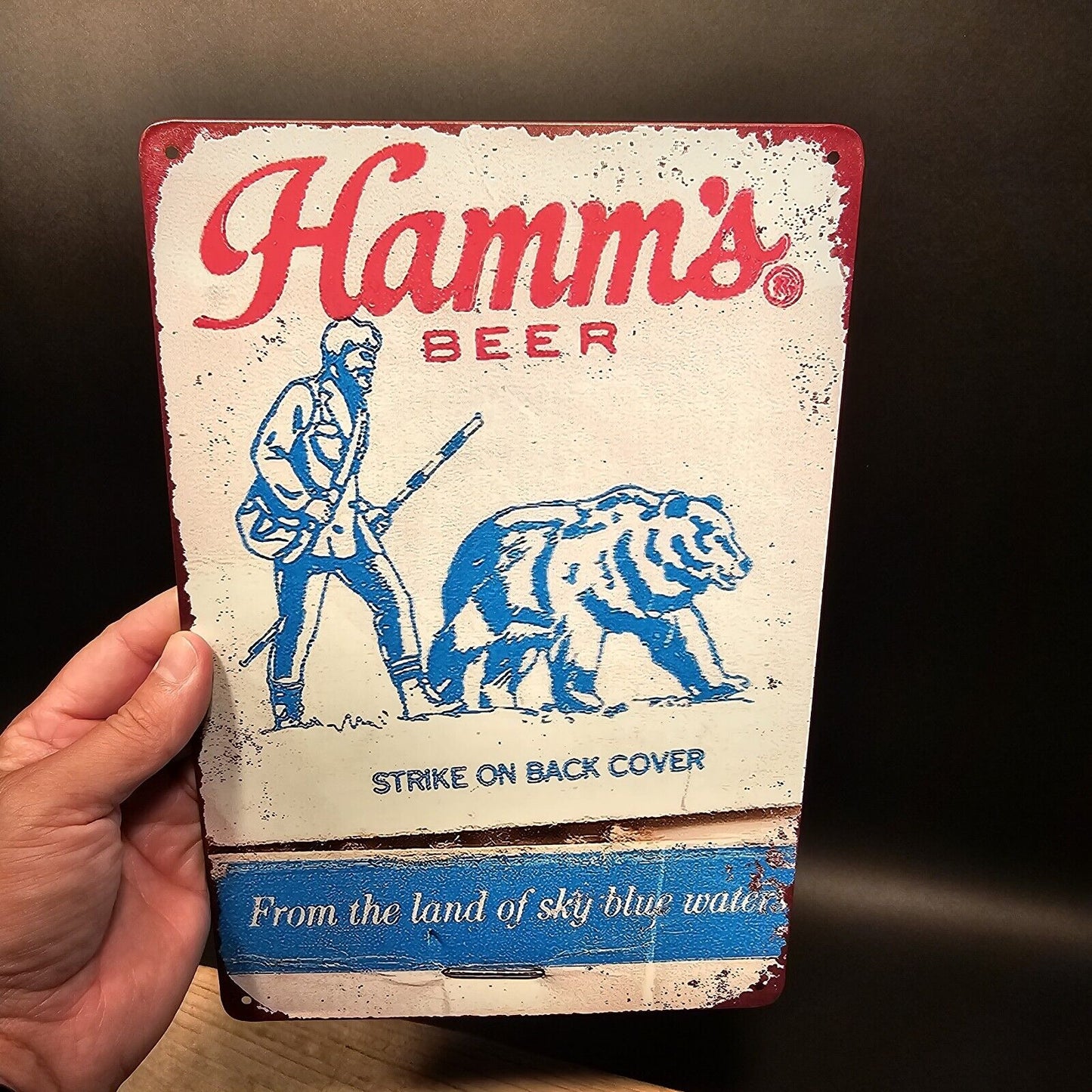11 3/4" Vintage Style Metal Beer Sign