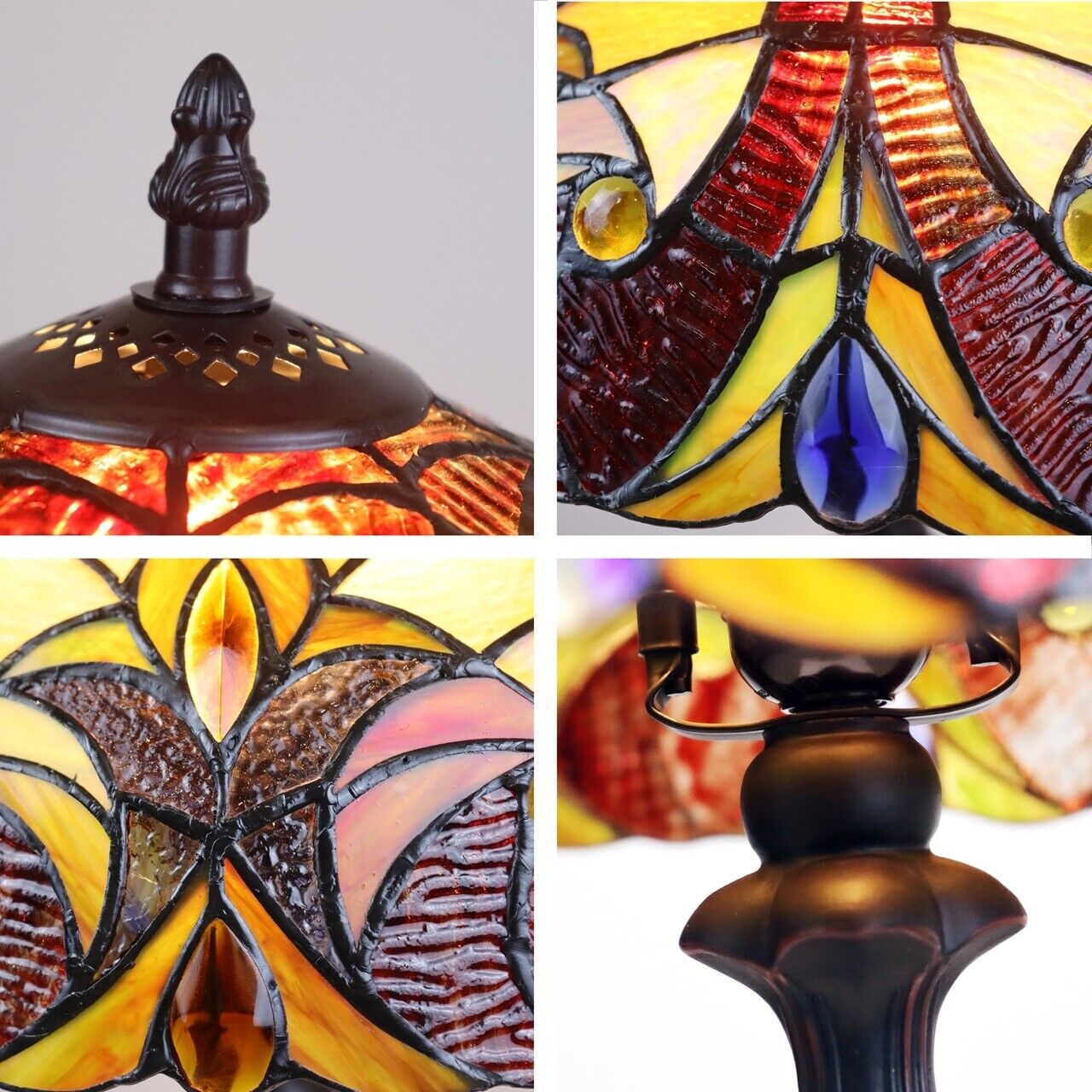 18.3" 1 light Stained Glass Table Lamp