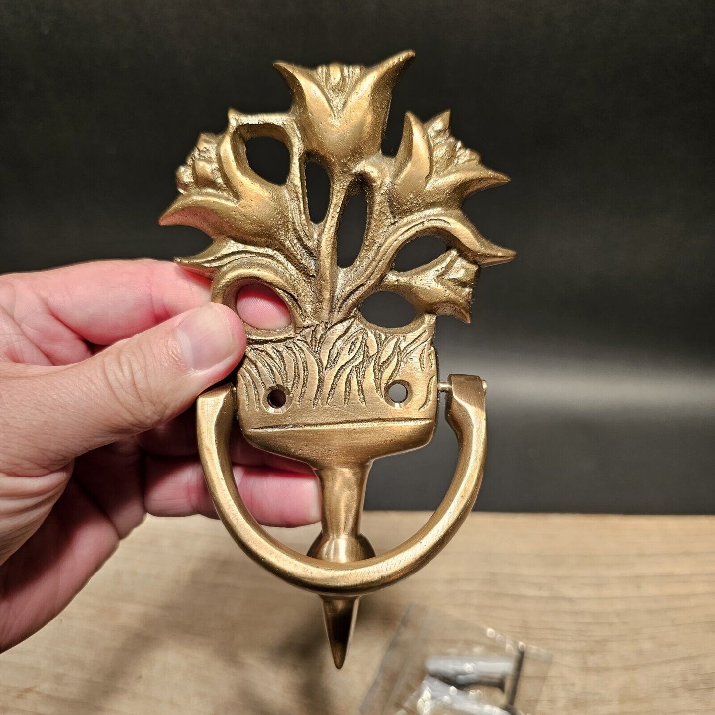 Antique Style Brass Floral Door knocker