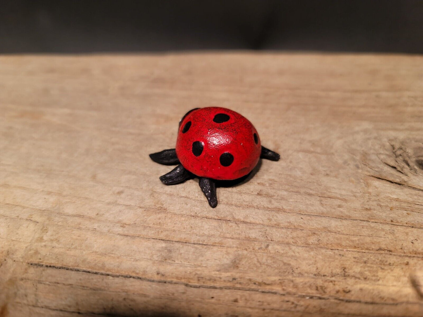 Antique Vintage Style Cast Iron Lady Bug Good Luck