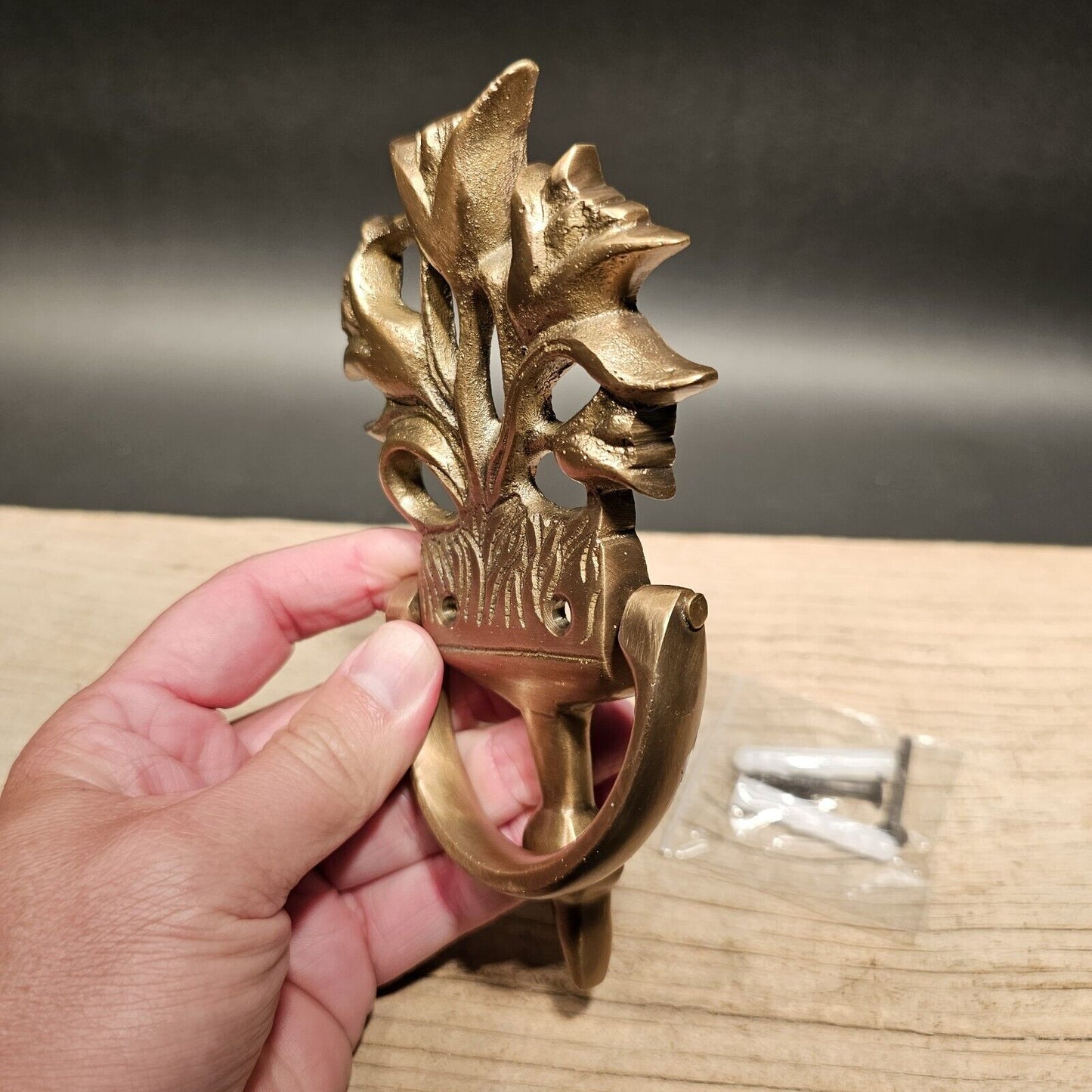 Antique Style Brass Floral Door knocker