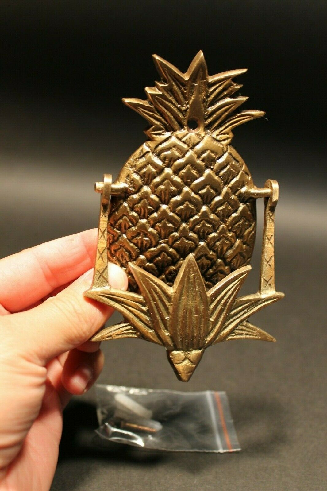 Antique Vintage Style Brass Pineapple Door knocker - Early Home Decor