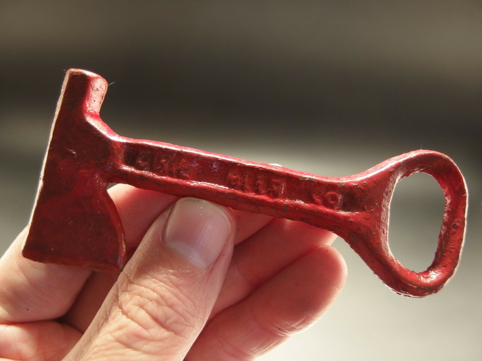 Antique Vintage Style Cast Iron Dixie Beer Bottle Opener Fireman Axe Hatchet - Early Home Decor
