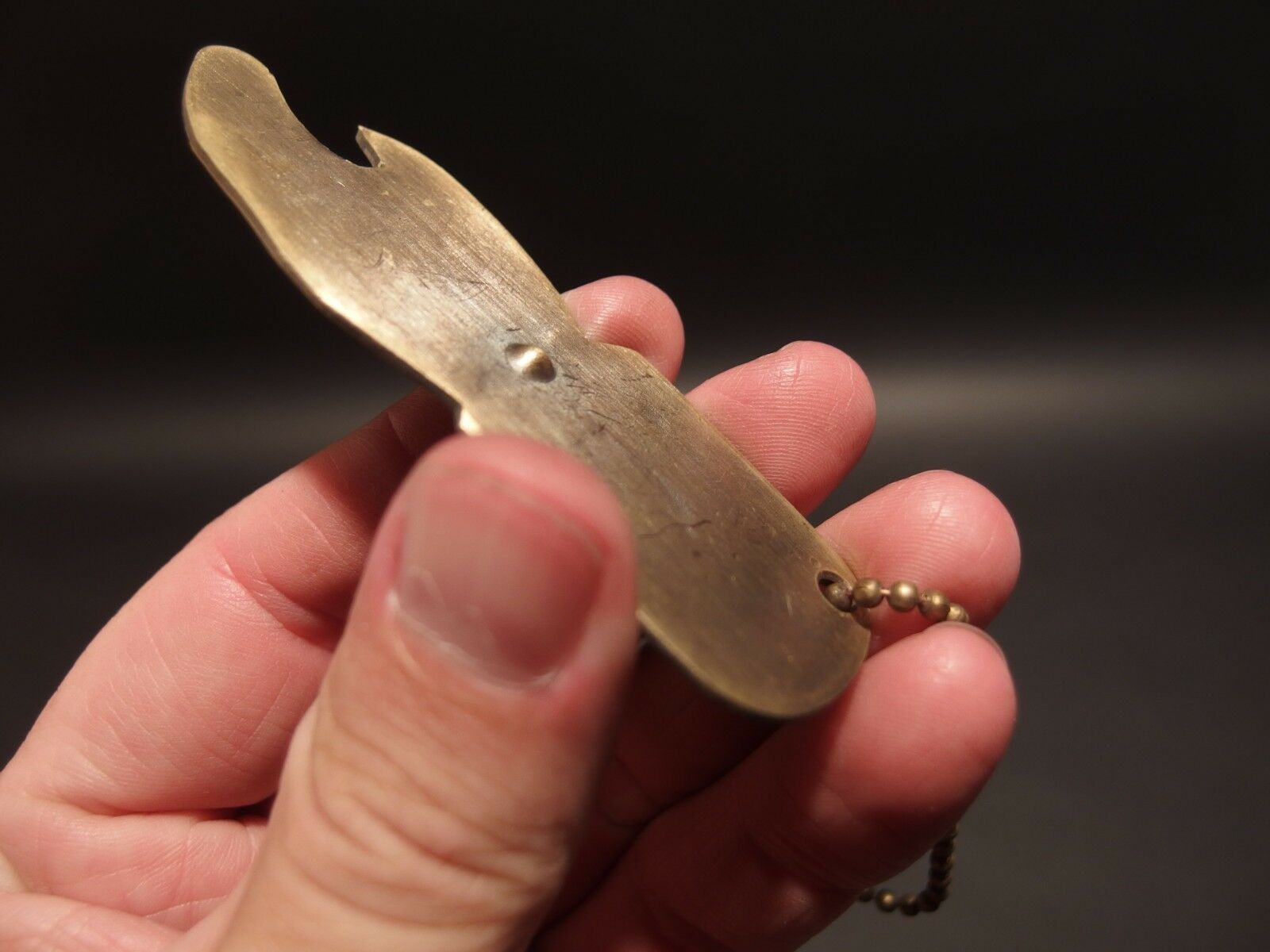 Antique Vintage Style Brass Jack Daniels Bottle Cap Opener Spinner - Early Home Decor