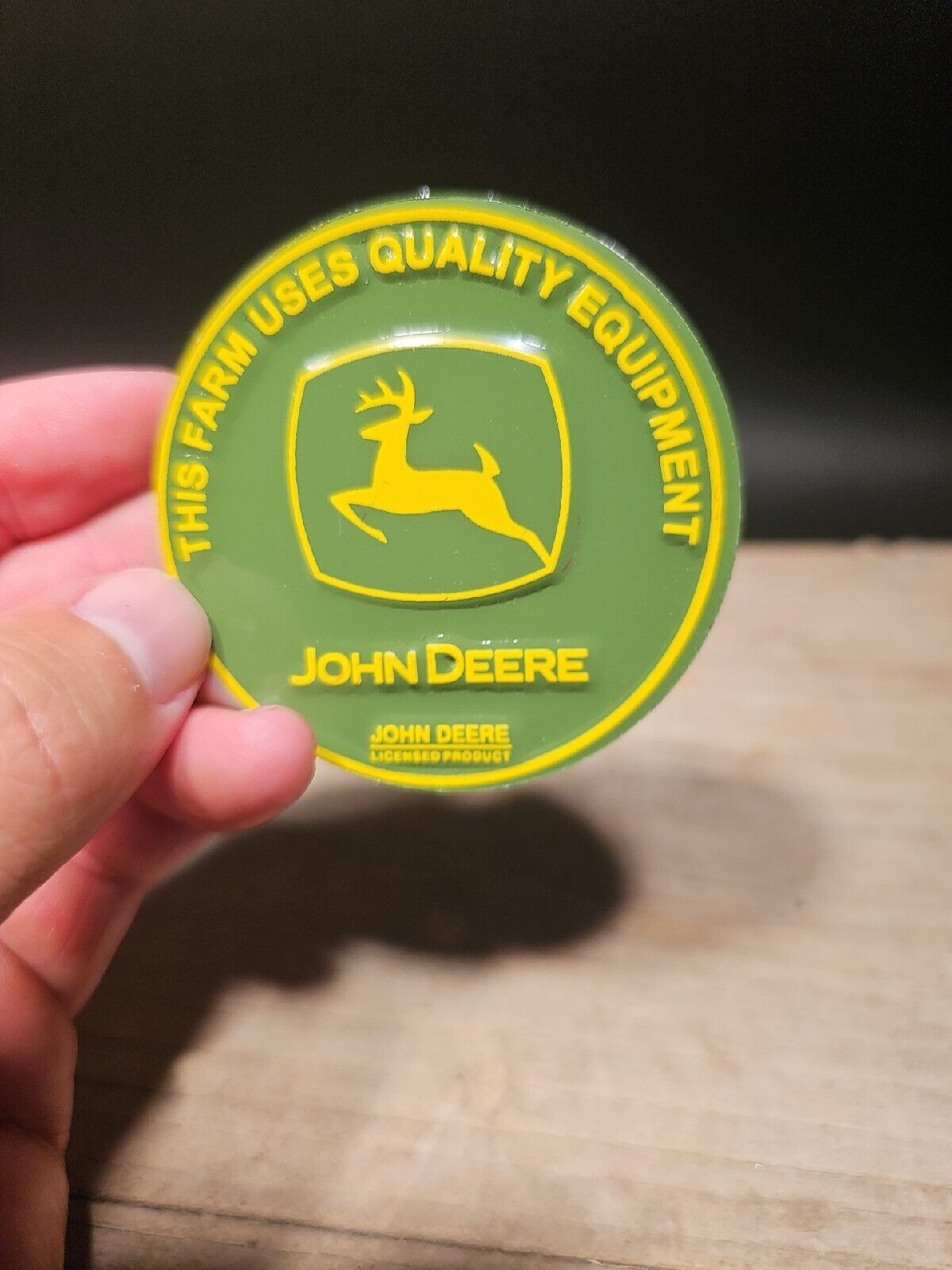Vintage Antique Style Metal "John Deere" Magnet