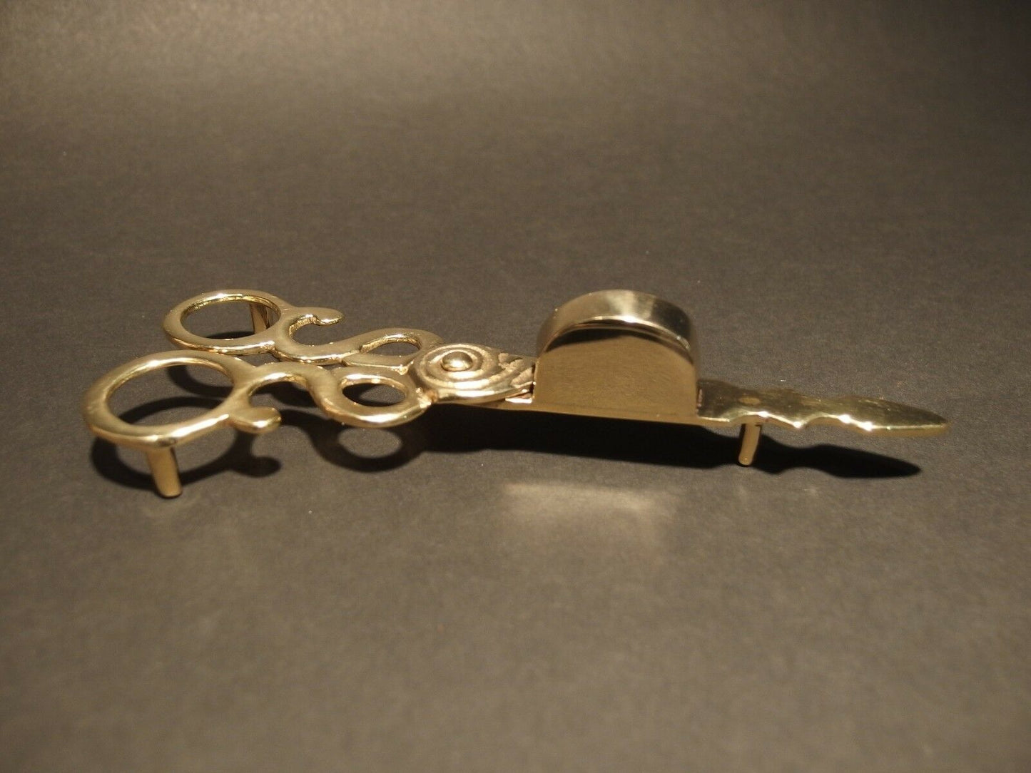 Vintage Antique Style Solid Brass Scissor Candle Snuffer - Early Home Decor